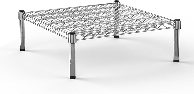 24''W x 24''L x 8''H Chrome Plated Wire Dunnage Rack | Off The Floor Storage by Regal+Altair