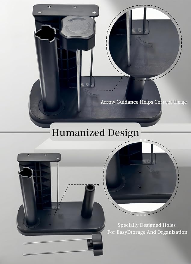 Manual Label Sticker Roll Dispenser, Adjustable Tabletop Label Dispenser - Image 7