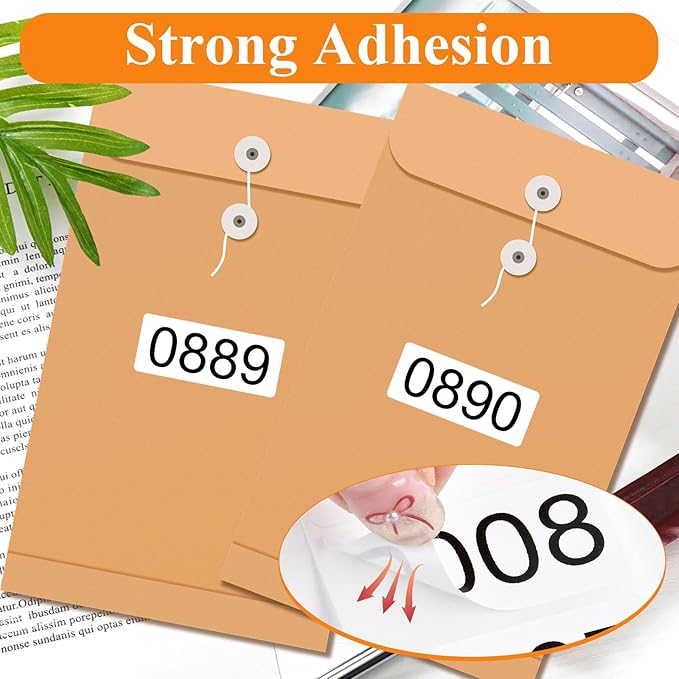 0001-2000 Pieces Inventory Number Sticker, 2 Roll Consecutively Numbered Labels - Image 4