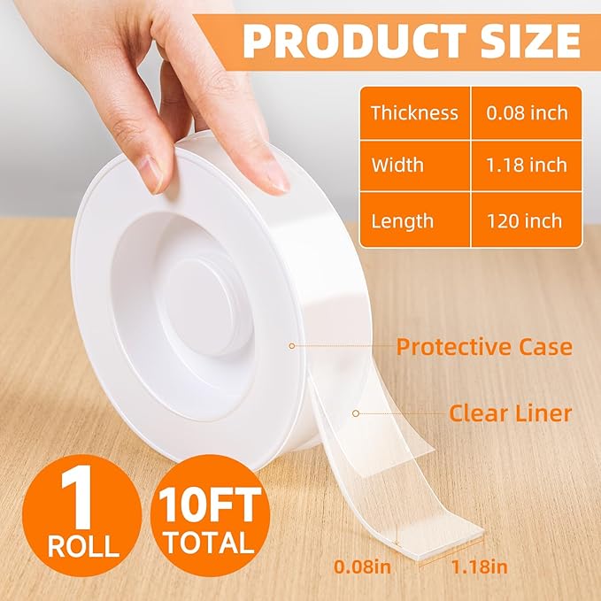 deli Double Sided Tape Heavy Duty, Nano Tape, Double Sided Mounting Tape - Image 2