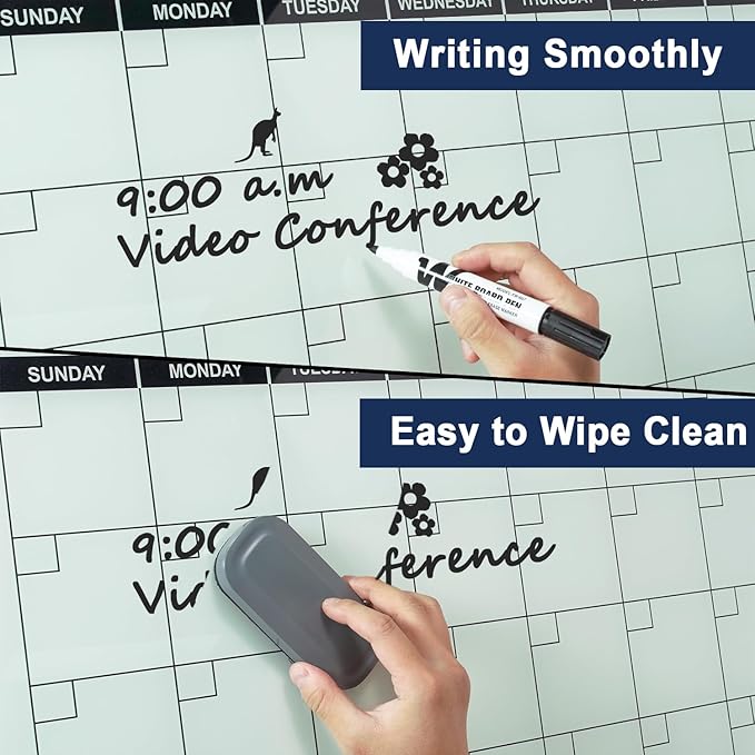 TSJ OFFICE Glass Calendar Whiteboard - Image 4