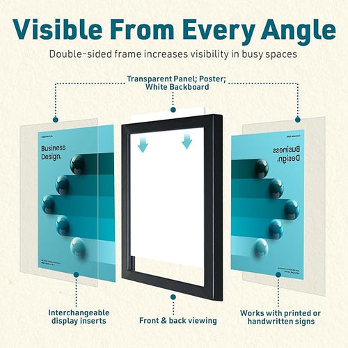 1 PACK Double-Sided Adjustable Heavy Duty Pedestal Sign Holder Stand - Image 2
