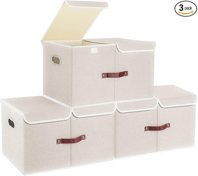 TYEERS Extra Large Collapsible Storage Bins by StorageOrganization