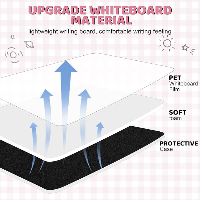 A5 Portable White Board Dry Erase, 8.4 x 6 inch Double Sided Folding Whiteboards - Image 5