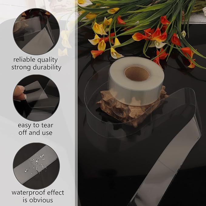 500 PCS Clear Labels Clear Stickers Label Protectors - Image 4