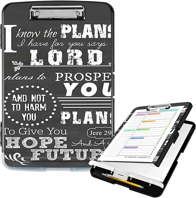 Clipboard with Storage High Capacity Plastic Nursing Clipboards with Pen Holder by Unknown