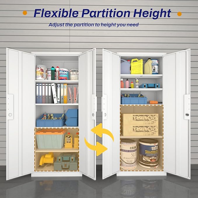 LUCYPAL Metal Garage Storage Cabinet - Image 4