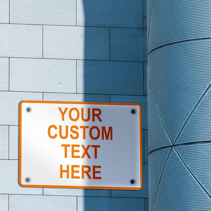 Aluminum Weatherproof Metal Sign Multiple Sizes Custom Personalized Text Here - Image 3