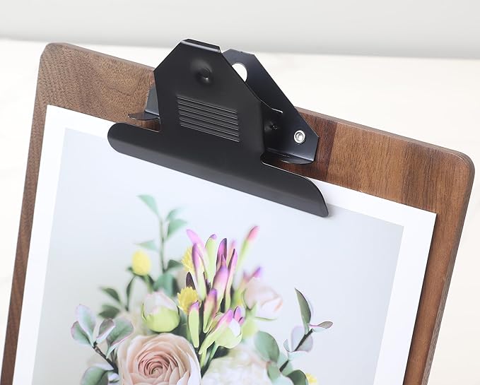 Solid Hardwood Walnut Clipboard - Image 8