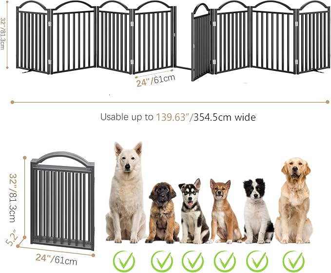 BHG Metal No-Assembly Freestanding Dog Gate - Image 3