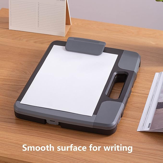 Plastic Storage Clipboard with Handle – Heavy Duty Clipboard, Portable - Image 7