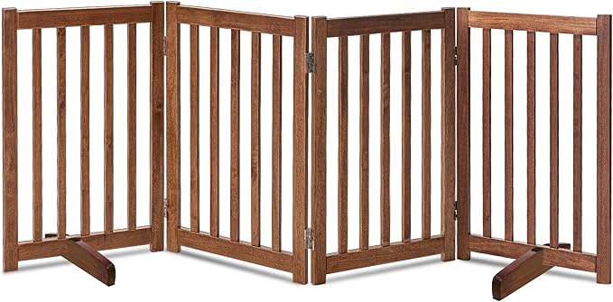 LZRS Freestanding Extra Wide Dog Gate 30 inch Tall by LZRSPET
