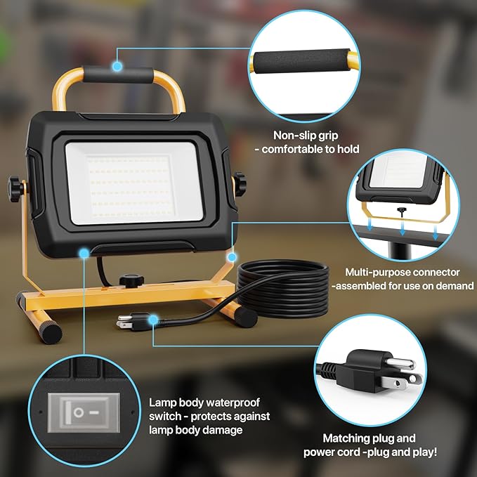 HYPERLITE LED Work Light 5000Lumen: 50W Waterproof Flood Light - Image 4