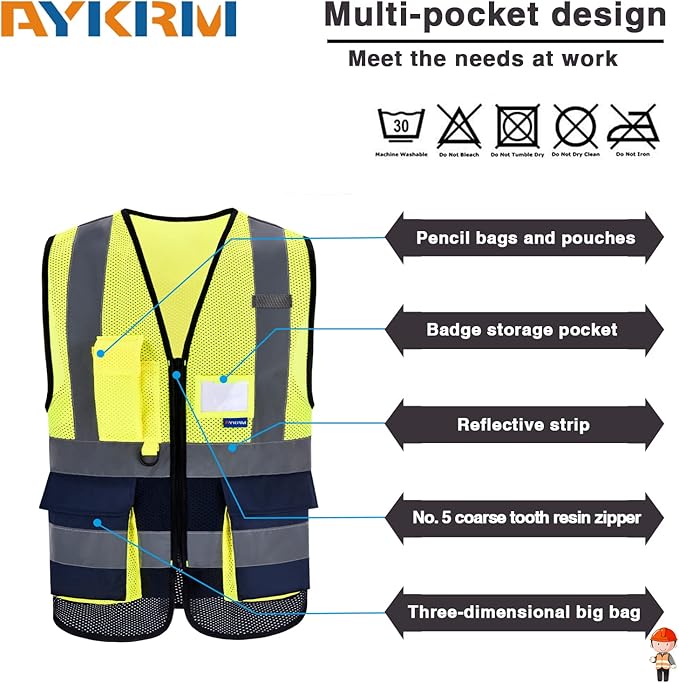 A-SAFETY High Visibility Safety Vest - Image 4