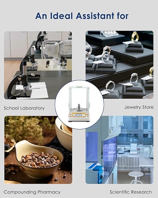 Hanchen Electronic Analytical Balance, 0.1mg 220g Precise Digital Scale - Image 7
