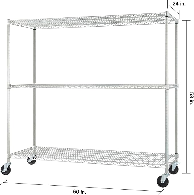 Trinity Basics 3-Tier Adjustable Wire Shelving - Image 3