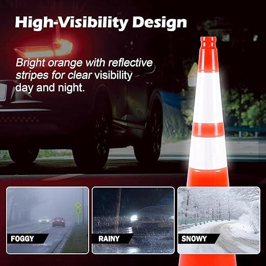 360 Pack 36" Orange Traffic Cones - Image 4