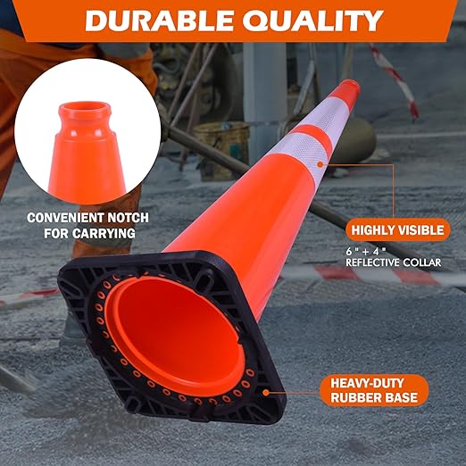 360 Pack 36" Orange Traffic Cones - Image 3