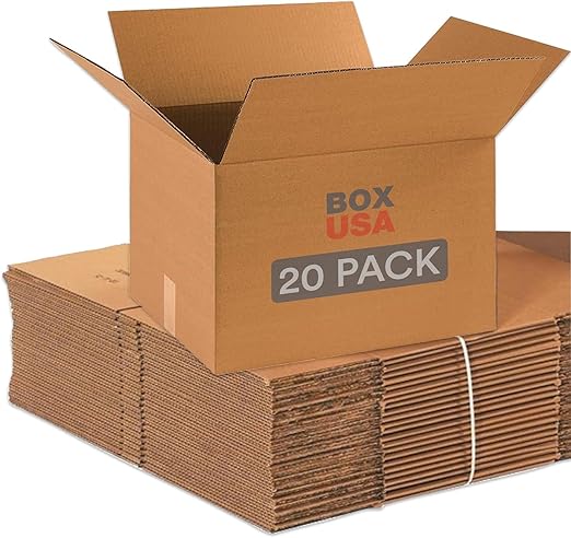 BOX USA Moving Boxes Medium 20-Pack 18x14x12" by BOXUSA