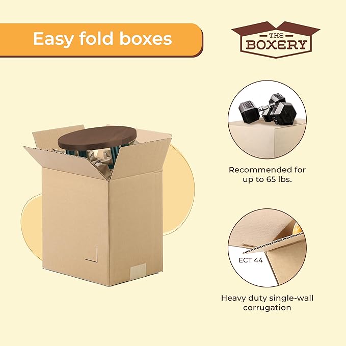 The Boxery 12 x 10 x 10 Inches Heavy Duty Grade ECT44, Moving & Storage - Image 5