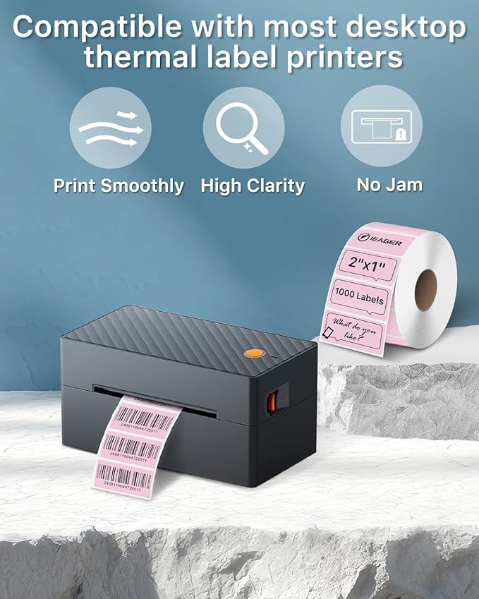 iEager 2x1 Inch Thermal Labels, Durable Shipping Label Printer Sticker - Image 5
