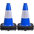 OrangeStar 12" Traffic Cones 4-Pack Blue Safety Cones by OrangeStar