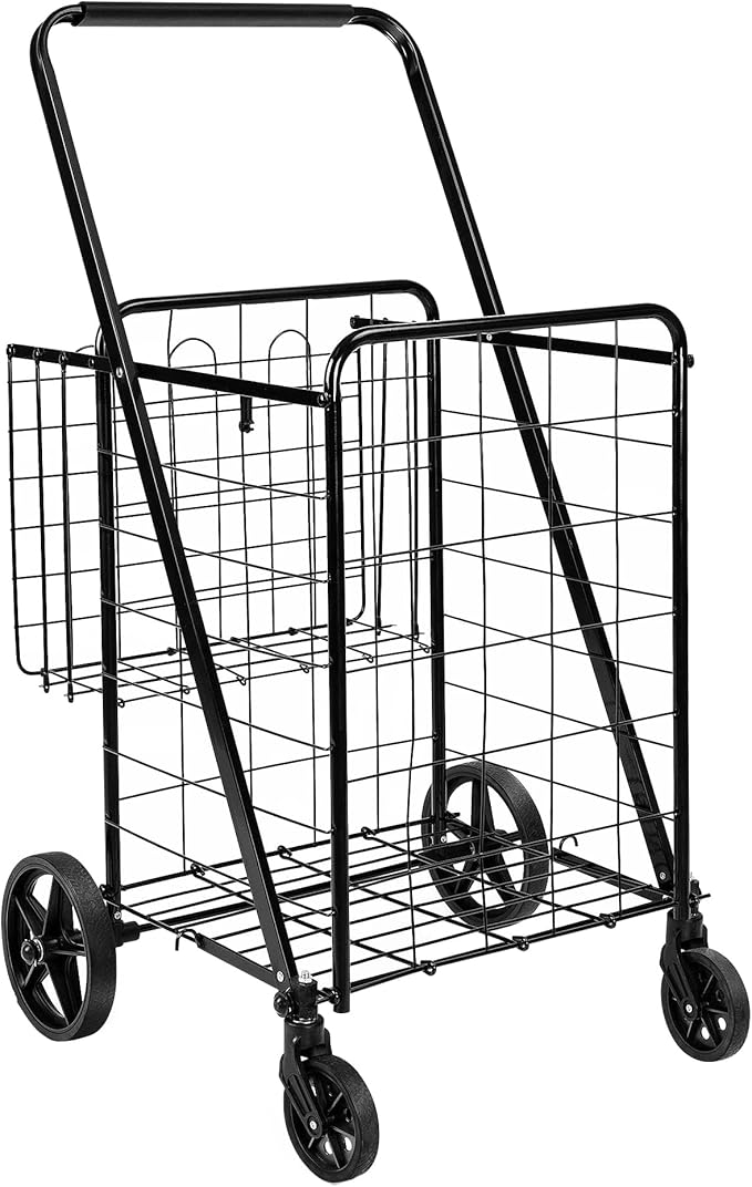 Amazon Basics Foldable Shopping Utility Cart by AmazonBasics