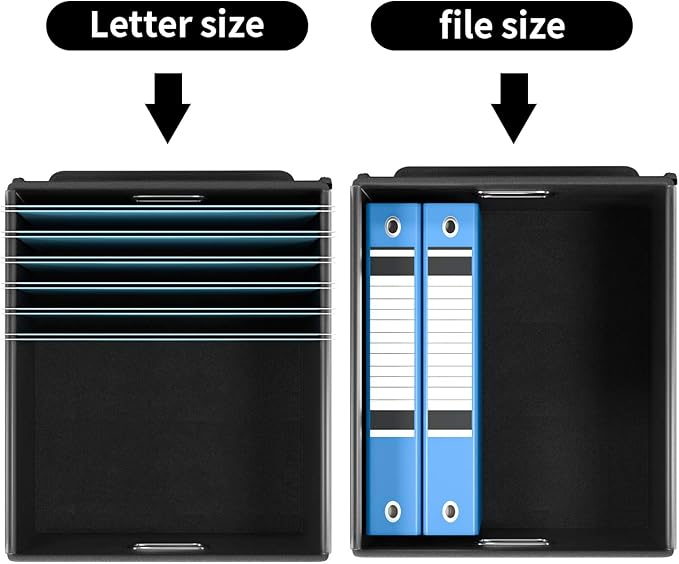 Huolewa Decorative File Organizer Boxes Office Document Storage - Image 3