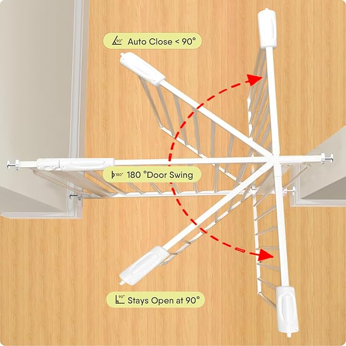 Baby Gates Extra Wide 71.5-76.4 Inch Large Baby Gates - Image 3