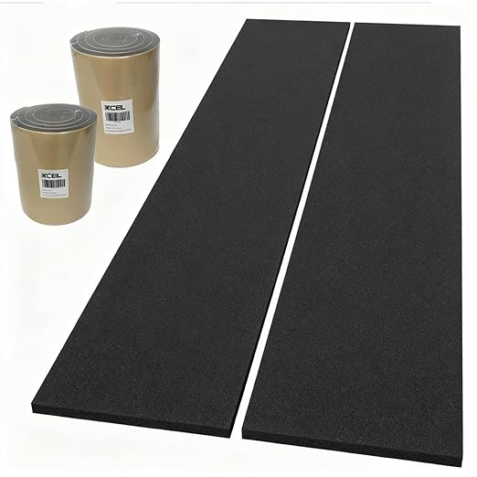 XCEL Foam Roll with Adhesive Backing – Black, Automotive, Crafts & Cosplay 60" by XCEL