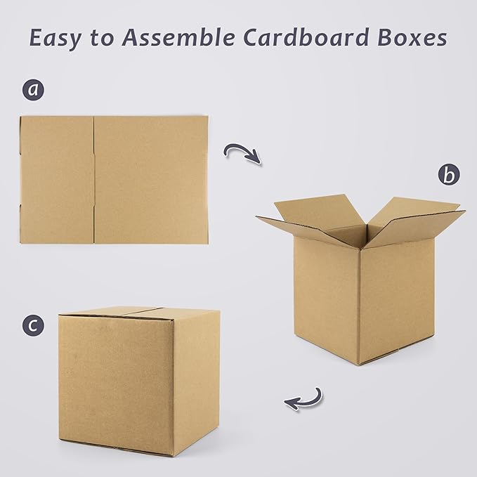 Frametory 7x7x7 Pack of 28 Corrugated Cardboard Packing Shipping Mailing Moving - Image 7