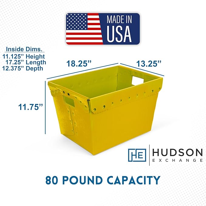 Hudson Exchange 18.25 x 13.25 x 11.75 Corrugated Space Age Handled Storage - Image 2