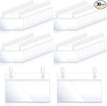 30 Pieces Wire Shelf Label Holder Plastic Basket Label Holders Clips Rack by Jetec