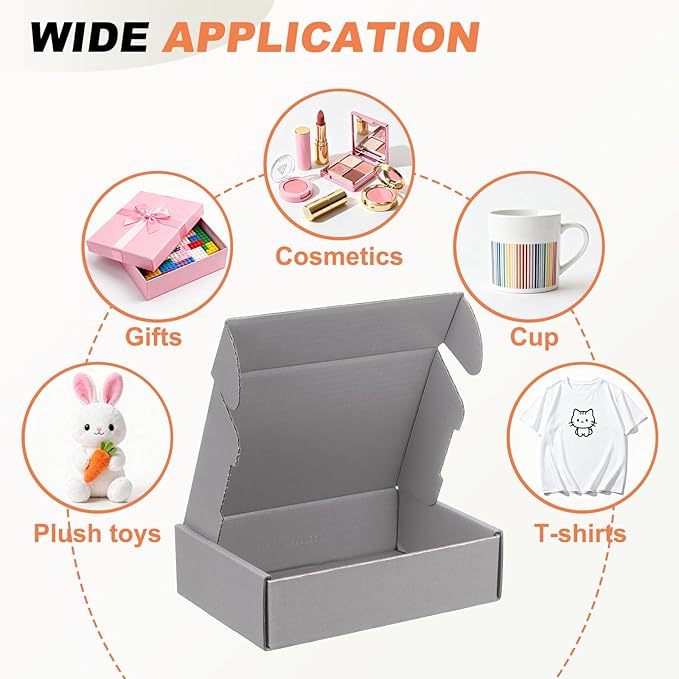 PATIKIL 6 x 4 x 1.6 Inch Shipping Boxes, 30 Pack Color Corrugated Cardboard Box - Image 4