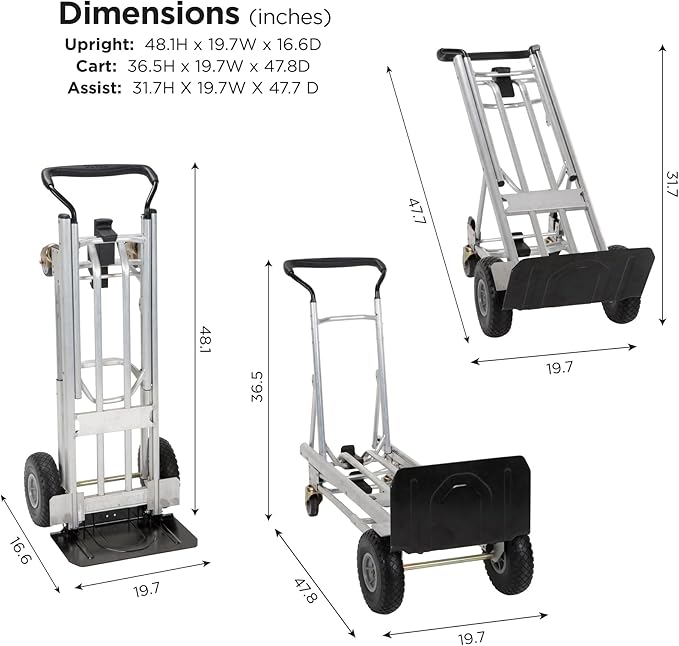COSCO 4-in-1 Folding Series Hand Truck - Image 4