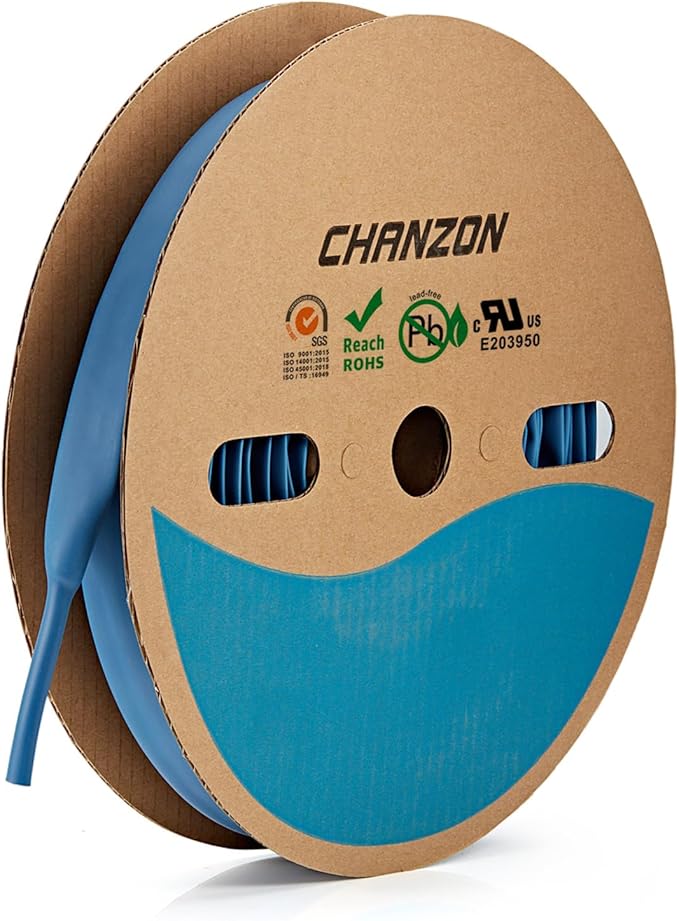 Chanzon 3:1 Ratio - 80ft Roll - Heat Shrink Tubing 1/2" - Marine Grade by Chanzon