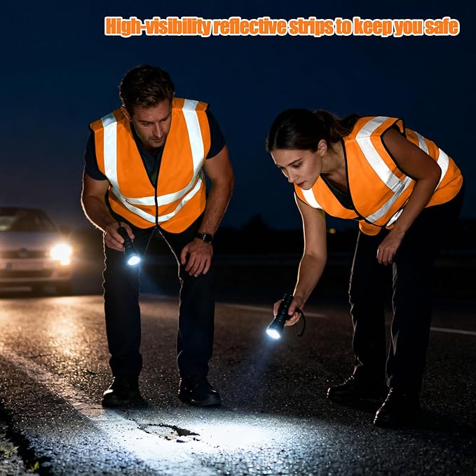 BeautyWill Custom Safety Vest Customized Logo Class 2 High Visibility - Image 4