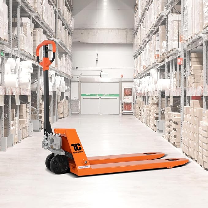 Tory Carrier Manual Pallet Jack Truck, Standard Duty Pallet Trucks 5500 Lbs by TTORYCARRIER