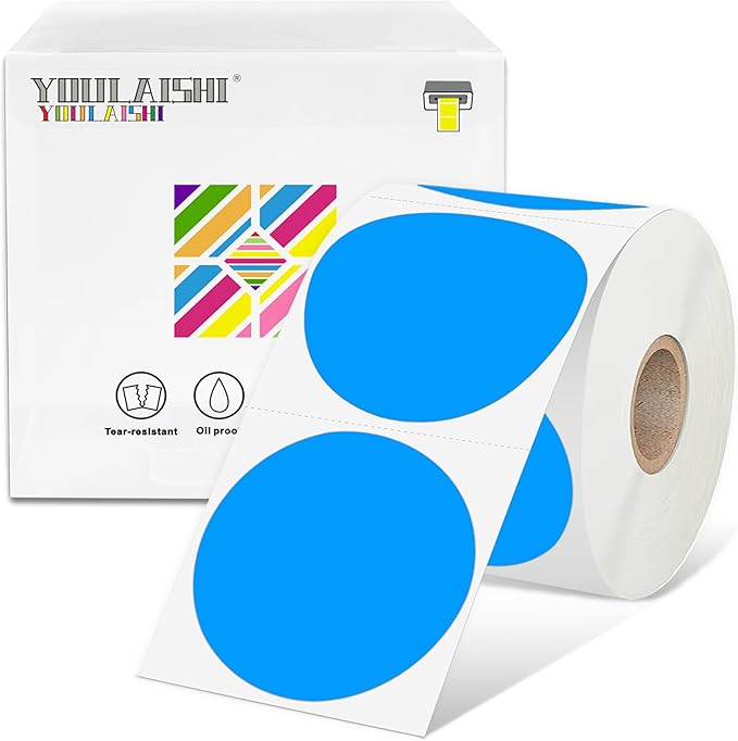 2 inch Dot Stickers Labels Circle Garage Sale Sticker 750Pcs Round Thermal by YOULAISHI