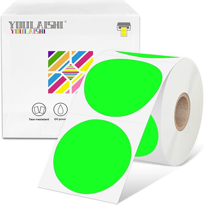 2 inch Dot Stickers Labels Circle Garage Sale Sticker 750Pcs Round Thermal by YOULAISHI