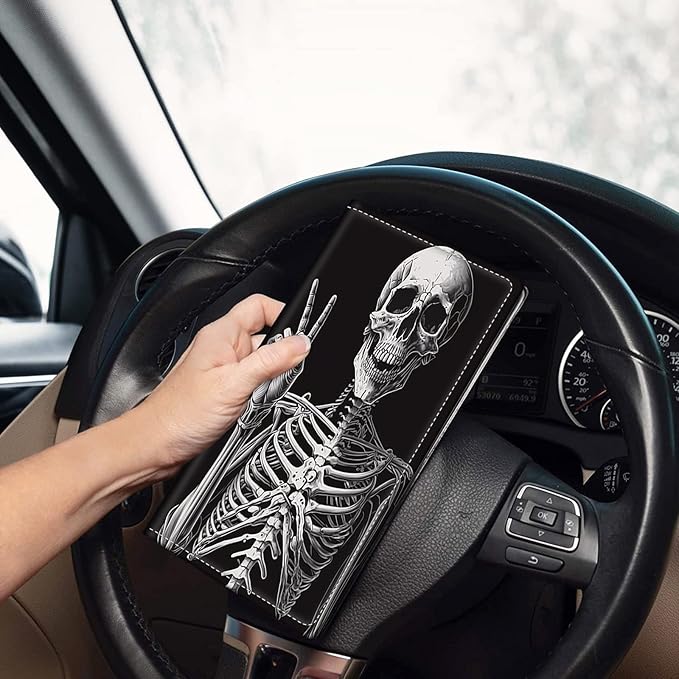 Car Registration and Insurance Holder, Leather Car Glove Box Organizer - Image 2