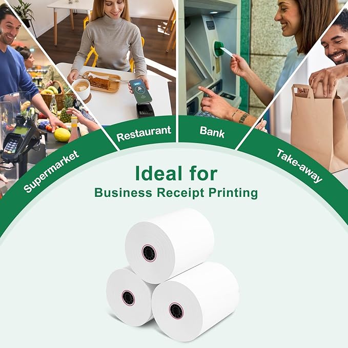 Phenol-Free 3 1/8 x 230 Thermal Paper Receipt Rolls, Thermal Printer Paper 50 - Image 6