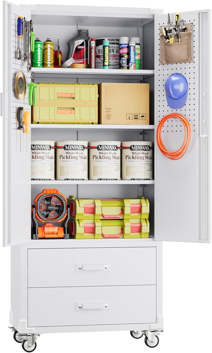 Aobabo Upgraded Metal Garage Storage Cabinet by Aobabo