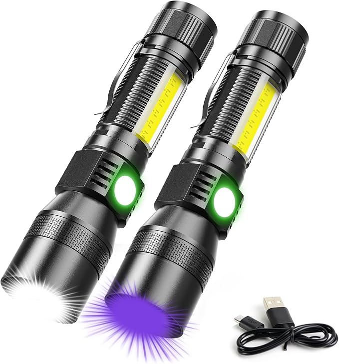 UV Flashlight Rechargeable, Waterproof LED Torch by Spriak%E5%93%81%E7%89%8C%E6%97%97%E8%88%B0%E5%BA%97