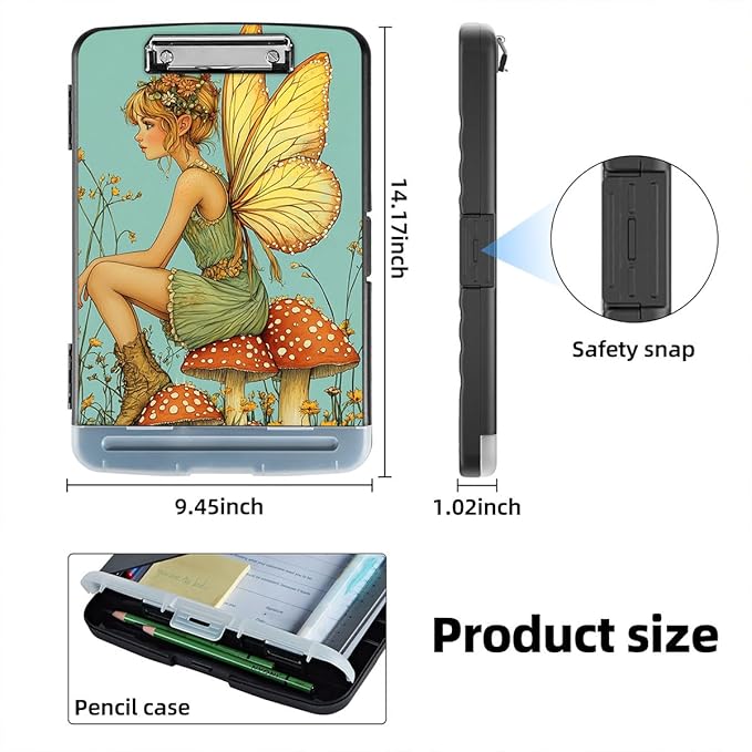 Clipboard with Storage Box & Pen Holder, Heavy Duty Clip Boards 8.5x11 - Image 2