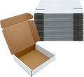 White Shipping Boxes 8x7x2 inch 25 Pack, Corrugated Boxes Mailer Packaging by KIAECHWU