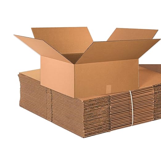 BOX USA 24x24x10 Corrugated Boxes, 24L x 24W x 10H, Storage Box - Image 2