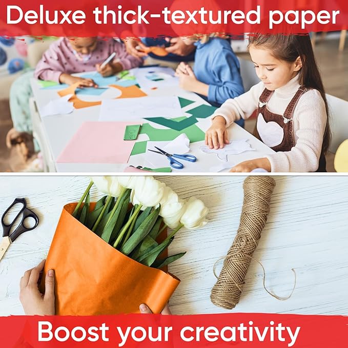 18" x 1200" Orange Kraft Paper, 45 lbs Thickness, Made in USA Kraft Paper - Image 5