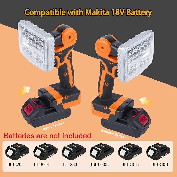 【36w・6500k】 Cordless LED Work Light Compatible - Image 4