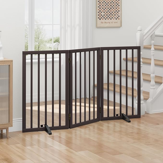 Dog Gates for Doorways, Tall Dog Gate Indoor, Foldable Pet Gates for Doorways - Image 4